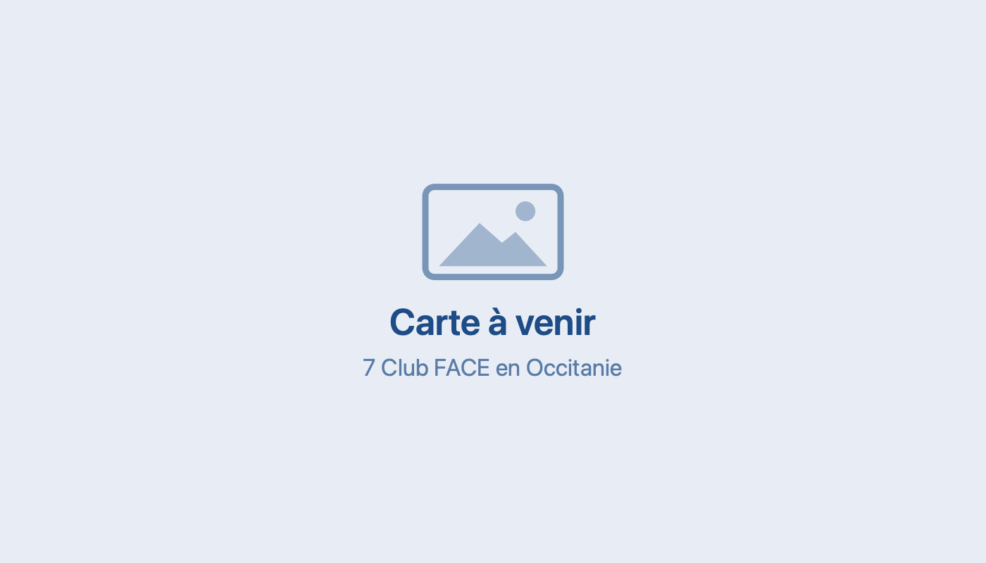 Carte des clubs FACE en Occitanie